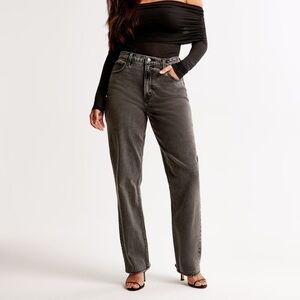 Abercrombie & Fitch Charcoal Straight Leg Jeans